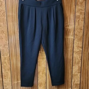 Modern Ambition Pleated Black Pants Size L